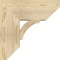 Ekena Millwork Thorton Slat Rough Sawn Bracket w/ Offset Brace, Douglas Fir, 8"W x 18"D x 18"H BKT0806X18X18THR06RDF - alternate 3